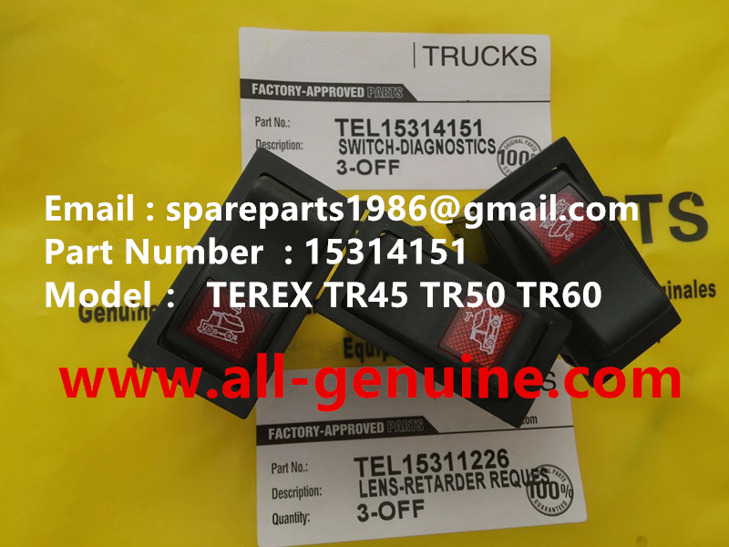 TEREX NHL TR60 RIGID DUMP TRUCK 15314151 SWITCH - DIAGNOSTICS