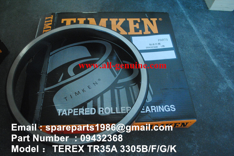 TEREX 3305F Cup bearing 09432368