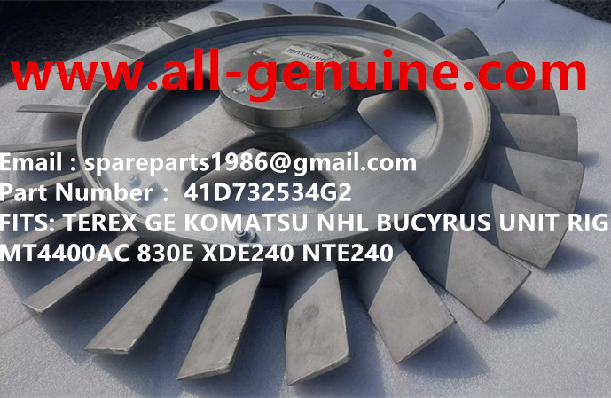 TEREX GE WHEEL MOTOR KOMATSU MT4400AC UNIT RIG BUCYRUS CATERPILLAR NHL MT4400AC MT3600 MT3700 NTE240 NTE260 XCMG XDE240 XDE260 BELAZ 75306 75131 KOMATSU 830E 930E FAN 41D732534G2