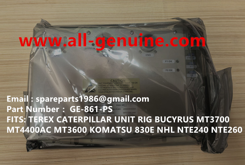 TEREX GE WHEEL MOTOR KOMATSU MT4400AC UNIT RIG BUCYRUS CATERPILLAR NHL MT4400AC MT3600 MT3700 NTE240 NTE260 XCMG XDE240 XDE260 BELAZ 75306 75131 KOMATSU 830E 930E POWER SUPPLY GE-861-PS