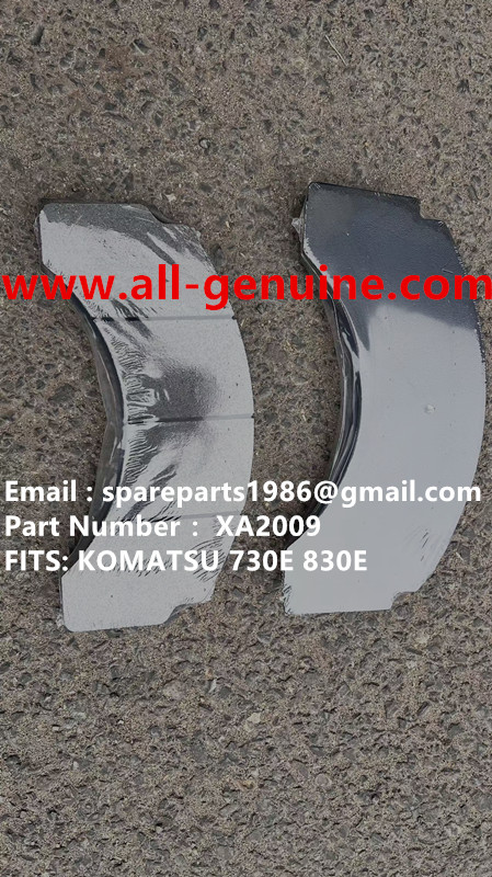 TEREX GE WHEEL MOTOR KOMATSU MT4400AC UNIT RIG BUCYRUS CATERPILLAR NHL MT4400AC MT3600 MT3700 NTE240 NTE260 XCMG XDE240 XDE260 BELAZ 75306 75131 KOMATSU 830E 930E BRAKE PAD XA2009