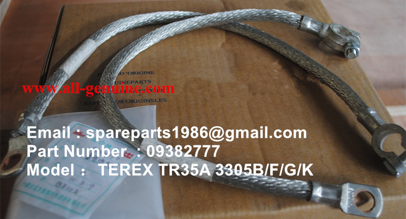 TEREX 3305F Battery negative cable09382777