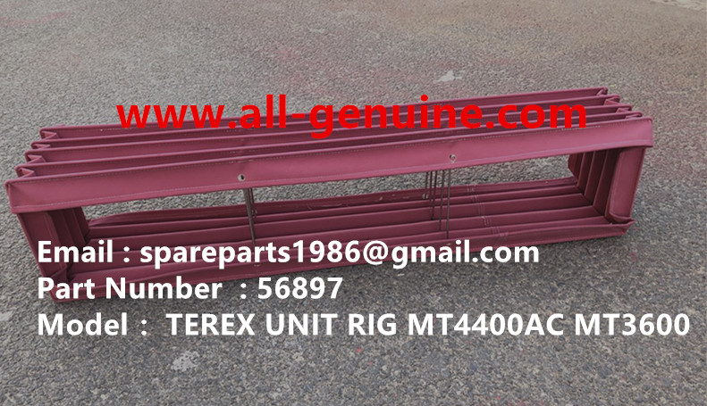TEREX RIGID DUMP TRUCK HAULER OFF HIGHWAY TRUCK HAULER ALLISON TRANSMISSION MOTOR DRIVE WHEEL MOTOR GE MT3300, MT3600, MT3700, MT4000, MT4400, MT5500, MT6300 MOTOR DRIVE 56897 DUCT FLEX