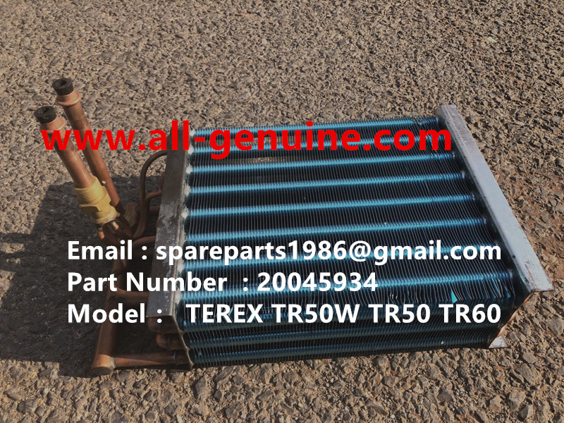TEREX RIGID DUMP TRUCK HAULER OFF HIGHWAY TRUCK HAULER ALLISON TRANSMISSION MOTOR DRIVE WHEEL MOTOR GE MT3300, MT3600, MT3700, MT4000, MT4400, MT5500, MT6300 GE BUCYRUS TR50W TR50 TR60 WATER TRUCK 20045934 EVAPORATOR