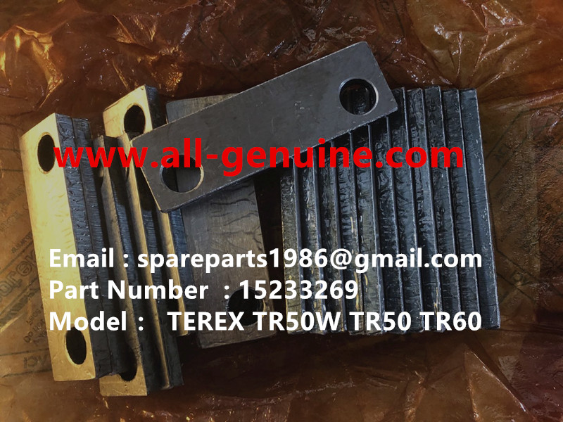 TEREX RIGID DUMP TRUCK HAULER OFF HIGHWAY TRUCK HAULER ALLISON TRANSMISSION MOTOR DRIVE WHEEL MOTOR GE MT3300, MT3600, MT3700, MT4000, MT4400, MT5500, MT6300 GE BUCYRUS TR50W TR50 TR60 WATER TRUCK 15233269 PLATE