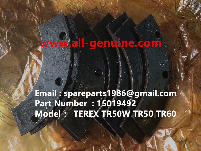 TEREX RIGID DUMP TRUCK HAULER OFF HIGHWAY TRUCK HAULER ALLISON TRANSMISSION MOTOR DRIVE WHEEL MOTOR GE MT3300, MT3600, MT3700, MT4000, MT4400, MT5500, MT6300 GE BUCYRUS TR50W TR50 TR60 WATER TRUCK 15019492 PLATE