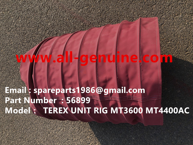 TEREX RIGID DUMP TRUCK HAULER OFF HIGHWAY TRUCK HAULER ALLISON TRANSMISSION MOTOR DRIVE WHEEL MOTOR GE MT3300, MT3600, MT3700, MT4000, MT4400, MT5500, MT6300 GE BUCYRUS 56899 HOSE DUCT FLEX