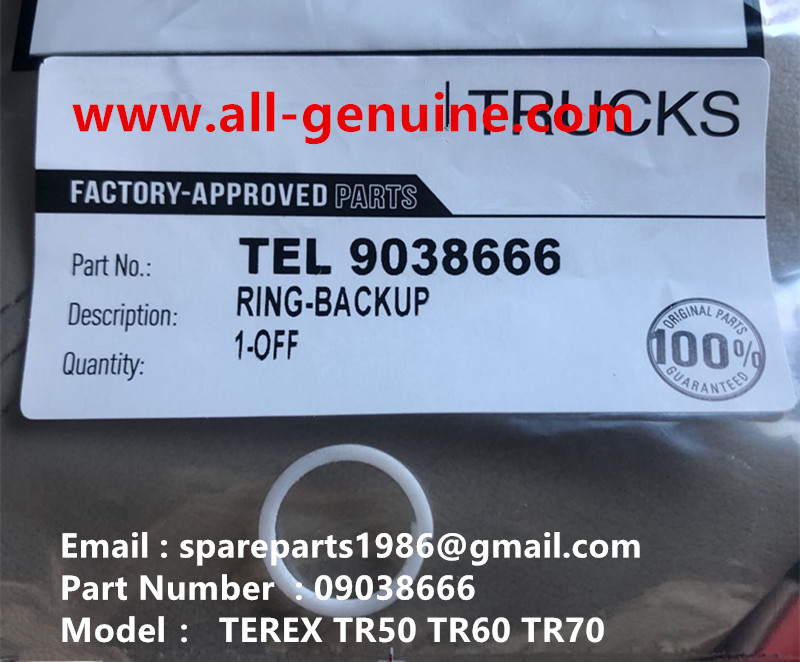TEREX RIGID DUMP TRUCK HAULER OFF HIGHWAY TRUCK HAULER ALLISON TRANSMISSION MOTOR DRIVE WHEEL MOTOR GE MT3300, MT3600, MT3700, MT4000, MT4400, MT5500, MT6300 GE BUCYRUS TR50 TR60 TR70 09038666 RING BACK UP