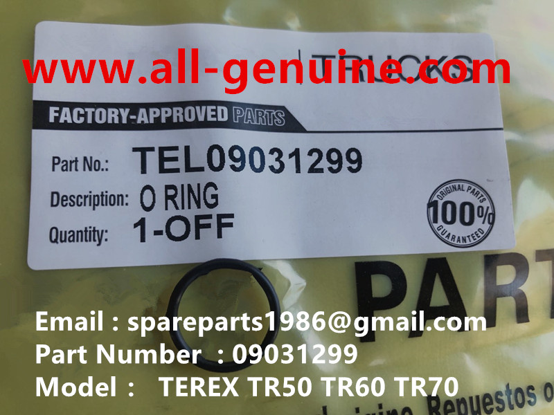 TEREX RIGID DUMP TRUCK HAULER OFF HIGHWAY TRUCK HAULER ALLISON TRANSMISSION MOTOR DRIVE WHEEL MOTOR GE MT3300, MT3600, MT3700, MT4000, MT4400, MT5500, MT6300 GE BUCYRUS TR50 TR60 TR70 O RING 09031299