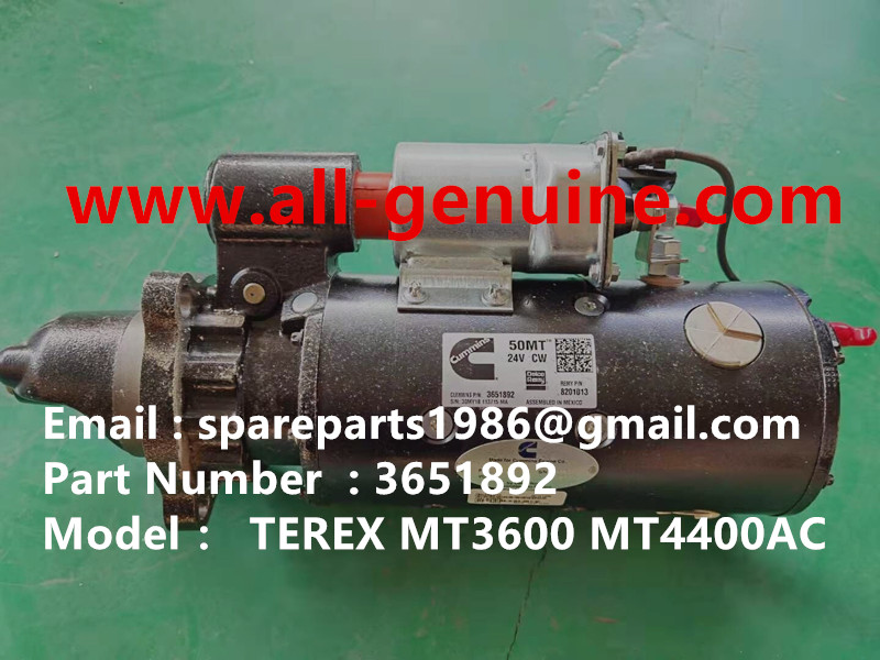 TEREX RIGID DUMP TRUCK HAULER OFF HIGHWAY TRUCK HAULER ALLISON TRANSMISSION MOTOR DRIVE WHEEL MOTOR GE MT3300, MT3600, MT3700, MT4000, MT4400, MT5500, MT6300 GE BUCYRUS TR50 TR60 TR70 3651892 MOTOR STARTOR