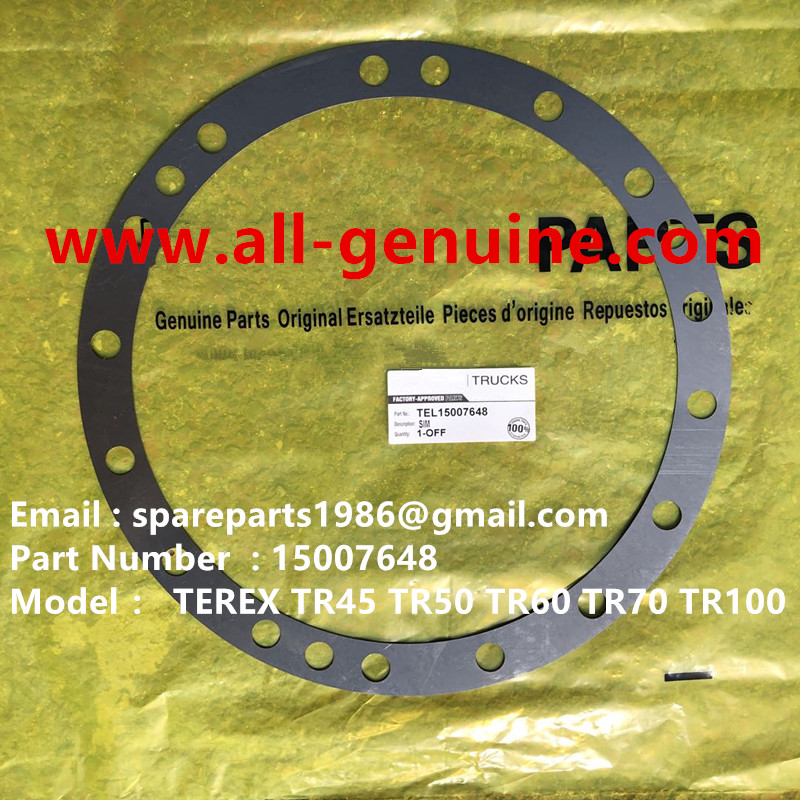 TEREX RIGID DUMP TRUCK HAULER OFF HIGHWAY TRUCK HAULER ALLISON TRANSMISSION MOTOR DRIVE WHEEL MOTOR GE MT3300, MT3600, MT3700, MT4000, MT4400, MT5500, MT6300 GE BUCYRUS TR50 TR60 TR70 TR100 15007648 SHIM