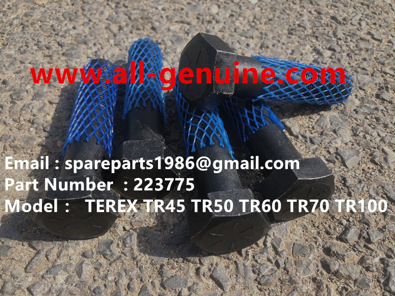TEREX RIGID DUMP TRUCK HAULER OFF HIGHWAY TRUCK HAULER ALLISON TRANSMISSION MOTOR DRIVE WHEEL MOTOR GE MT3300, MT3600, MT3700, MT4000, MT4400, MT5500, MT6300 GE BUCYRUS TR50 TR60 TR70 TR100 00223775 BOLT