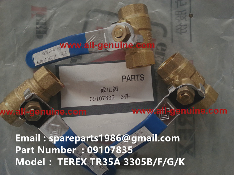 TR35A Cutting valve 09107835