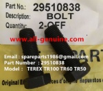 TEREX NHL TR60 TR50 RIGID DUMP TRUCK 29510838 BOLT