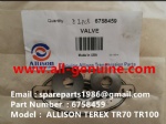 TEREX NHL TR100 ALLISON RIGID DUMP TRUCK 6758459 VALVE