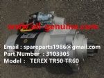 TEREX NHL TR50 TR60 RIGID DUMP TRUCK CUMMINS ENGINE 3103305 STARTER MOTOR