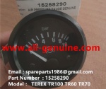 TEREX NHL RIGID DUMP TRUCK TR50 TR60 15258290 AIR PRESSURE GAUGE