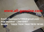 TEREX NHL TR100 TR50 TR60 RIGID DUMP TRUCK ALLISON TRANSMISSION 20019487 HOSE