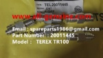 TEREX NHL TR50 TR60  RIGID DUMP TRUCK ALLISON TRANSMISSION 20011445 CONNECTOR