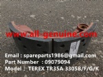 TEREX NHL GE CUMMINS ENGINE OFF HIGHWAY RIGID DUMP TRUCK MINING HAULER  3305B 3305F 3305G 3305K TR35A BRAKE SHOE 09079094