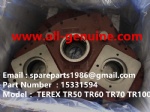 TEREX RIGID DUMP TRUCK HAULER OFF HIGHWAY TRUCK HAULER ALLISON TRANSMISSION MOTOR DRIVE WHEEL MOTOR GE BUCYRUS TR50 TR60 TR70 TR100 TR45 PTO HOUSING 15331594