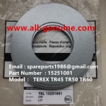 TEREX RIGID DUMP TRUCK HAULER OFF HIGHWAY TRUCK HAULER ALLISON TRANSMISSION MOTOR DRIVE WHEEL MOTOR GE BUCYRUS TR50 TR60 TR70 TR100 TR45 SHIM HINGE 15251001