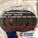 TEREX NHL GE CUMMINS ENGINE OFF HIGHWAY RIGID DUMP TRUCK MINING HAULER GE TR45 TR50 TR60 TR70 ALLISON TRANSMISSION 23015990 THRUST WASHER