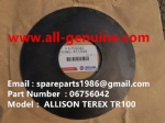 TEREX NHL GE CUMMINS ENGINE OFF HIGHWAY RIGID DUMP TRUCK MINING HAULER GE TR60 TR70 TR100 TR45 ALLISON TRANSMISSION SPRING PISTON 06756042