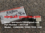 TEREX NHL GE CUMMINS ENGINE OFF HIGHWAY RIGID DUMP TRUCK MINING HAULER GE TR60 TR70 TR100 TR45 ALLISON TRANSMISSION ADAPTOR 3417138