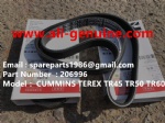 TEREX NHL GE CUMMINS ENGINE OFF HIGHWAY RIGID DUMP TRUCK MINING HAULER GE TR60 TR70 TR100 TR45 ALLISON TRANSMISSION 206996 BELT