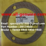 TEREX NHL GE CUMMINS ENGINE OFF HIGHWAY RIGID DUMP TRUCK MINING HAULER GE TR60 TR70 TR100 TR45 ALLISON TRANSMISSION 09174020 GASKET