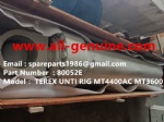 TEREX NHL GE CUMMINS ENGINE OFF HIGHWAY RIGID DUMP TRUCK MINING HAULER GE TR60 TR70 TR100 TR45 ALLISON TRANSMISSION  NTE240 NTE260 MT3600 MT3300 MT3700 MT4400AC 80052E HOIST CYLINDER