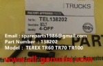 TEREX RIGID DUMP TRUCK HAULER OFF HIGHWAY TRUCK HAULER ALLISON TRANSMISSION TR45 TR50 TR60 TR70 TR100 BOLT 138202