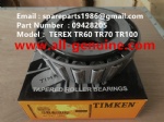 TEREX RIGID DUMP TRUCK HAULER OFF HIGHWAY TRUCK HAULER ALLISON TRANSMISSION TR45 TR50 TR60 TR70 TR100 CONE BEARING 09428205