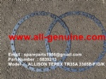 TEREX OFF HIGHWAY MINING RIGID DUMP TRUCK HAULER NHL TR35A 3305B 3305G 3305F 3305K ALLISON TRANSMISSION 6839213 GASKET