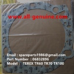 TEREX RIGID DUMP TRUCK HAULER OFF HIGHWAY TRUCK HAULER ALLISON TRANSMISSION TR100 HAULER DUMP TRUCK GE WHEEL ALLISON TRANSMISSION TR60 TR70 TR100 ALLISON TRANSMISSION 06832896 GASKET