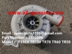 TEREX RIGID DUMP TRUCK HAULER OFF HIGHWAY TRUCK HAULER ALLISON TRANSMISSION MOTOR DRIVE WHEEL MOTOR GE MT3300, MT3600, MT3700, MT4000, MT4400, MT5500, MT6300 GE BUCYRUS TR50 TR60 TR70 3536926 TURBO CHARGER