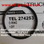 TEREX RIGID DUMP TRUCK HAULER OFF HIGHWAY TRUCK HAULER ALLISON TRANSMISSION MOTOR DRIVE WHEEL MOTOR GE BUCYRUS TR50 TR60 TR70 TR100 TR45 TR50 TR60 TR70 TR100 00274253 O RING