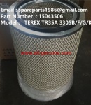 TEREX 3305F MINING DUMP TRUCK 15043506 ENGINE FILTER OUTER