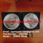 TEREX TR100 MINING DUMP TRUCK HEAD LAMP 15321690