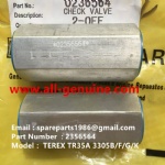 TEREX NHL DUMP TRUCK 3305B CHECK VALVE 002356564